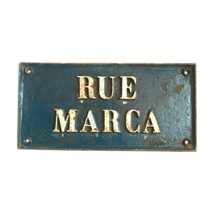 Plaque de rue vintage - 1900