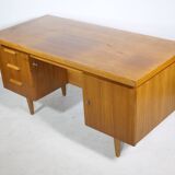Mid-century desk, vintage design, teak, 1960s