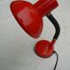 Articulated desk lamp, red, vintage 70s