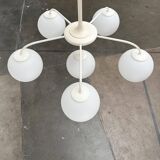 Swiss suspended chandelier from the mid-century space age by E. R. Nele for Temde, 1960s.