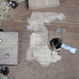 Tabouret Art Déco de Jindrich Halabala, Tchécoslovaquie 1930