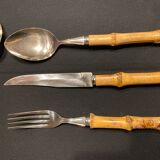 Stainless & bamboo cutlery service