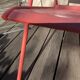 2 low chairs Fermob model Monceau in capucine colour.