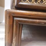 Wooden & canning chest of drawers