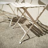 Paire de chaises de jardin anciennes