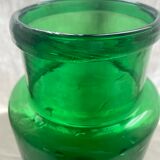 Vase - apothecary bottle in green glass