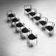 Postmodern "Tokyo" Armchairs by Rodney Kinsman for Bieffeplast, Italy, 1980s