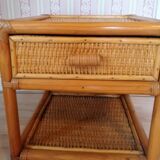 Rattan nightstand