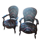 Deux fauteuils voltaire