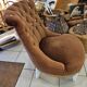 Upholstered toad armchair 1970