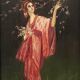 Oil on panel by E. Neill Geisha scene Early twentieth century
