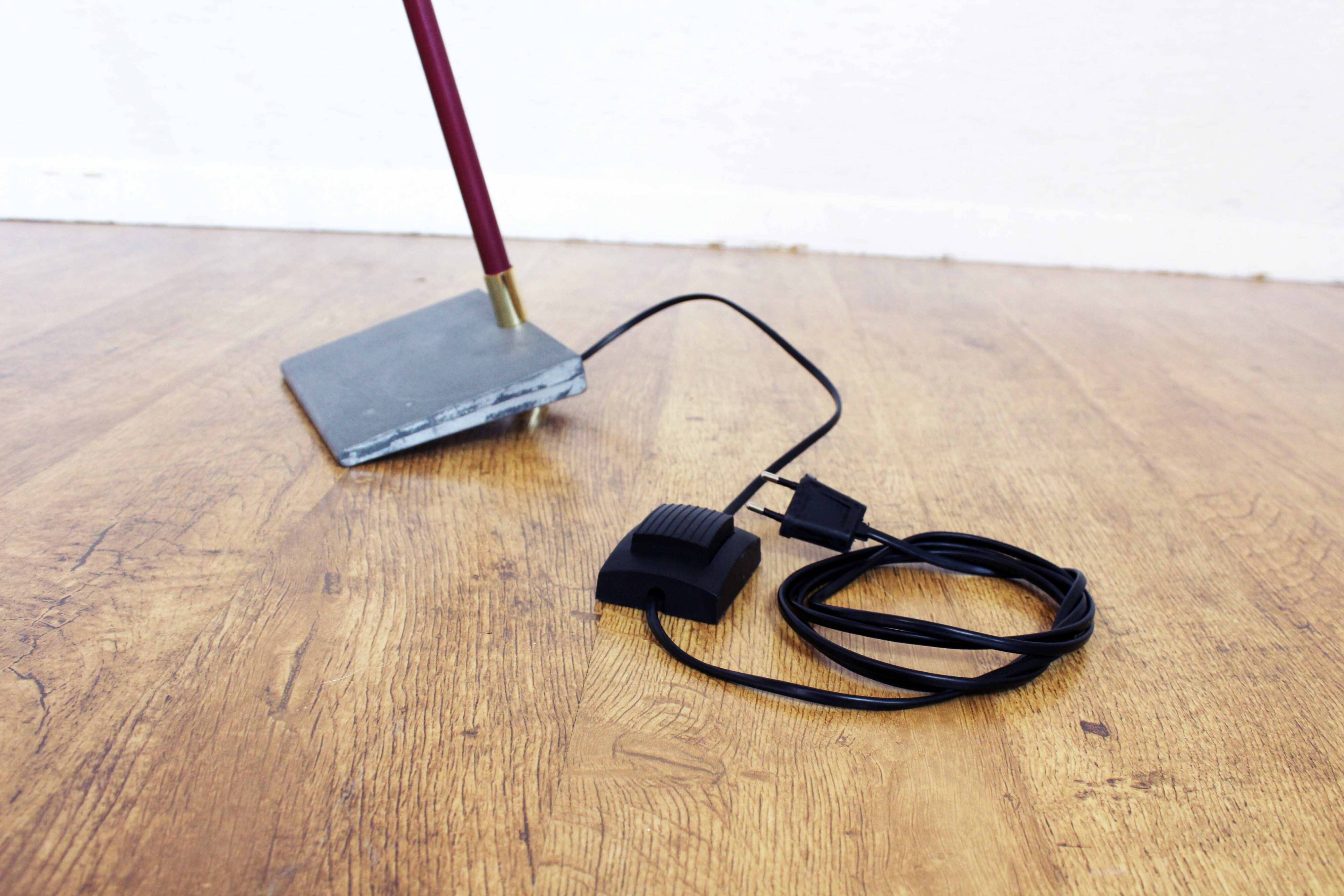 Modernist carbon floor lamp