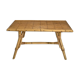 60's vintage rattan coffee table