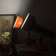 Pair of orange aluminium wall spotlights from the seventies.