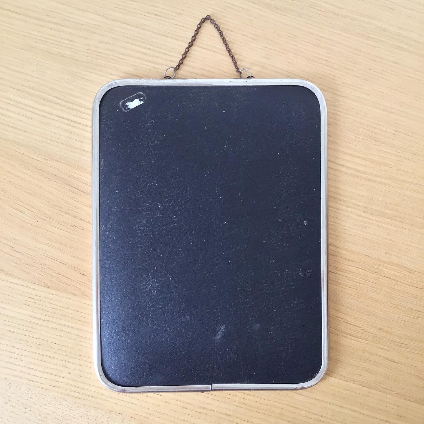 Vintage chain barber mirror