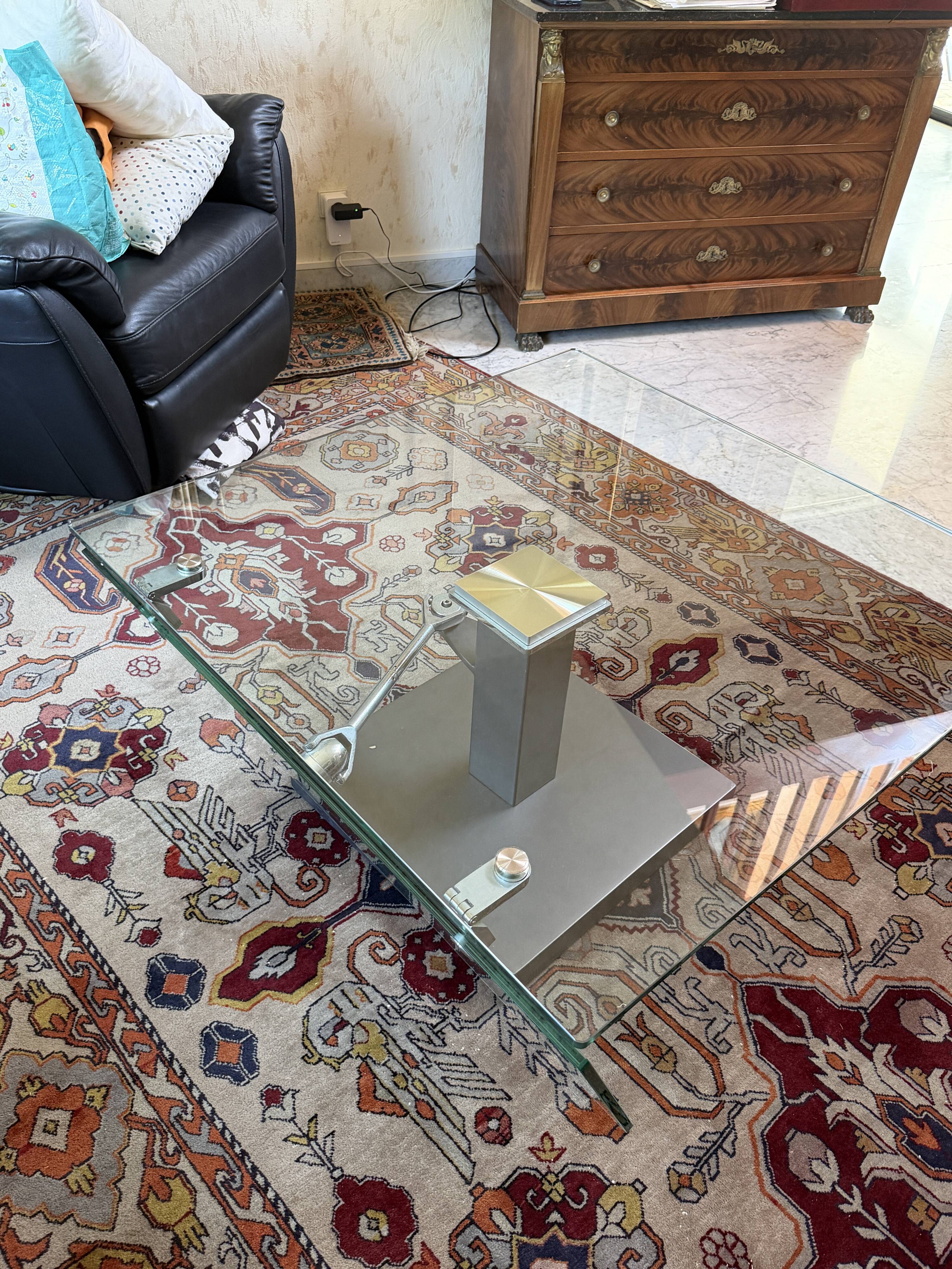 glass coffee table