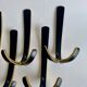 Brass wall coat hooks from Herta Baller, set of 5