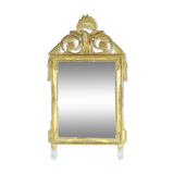 Beautiful Louis XVI style mirror in wood and gilded stucco. Nineteenth
