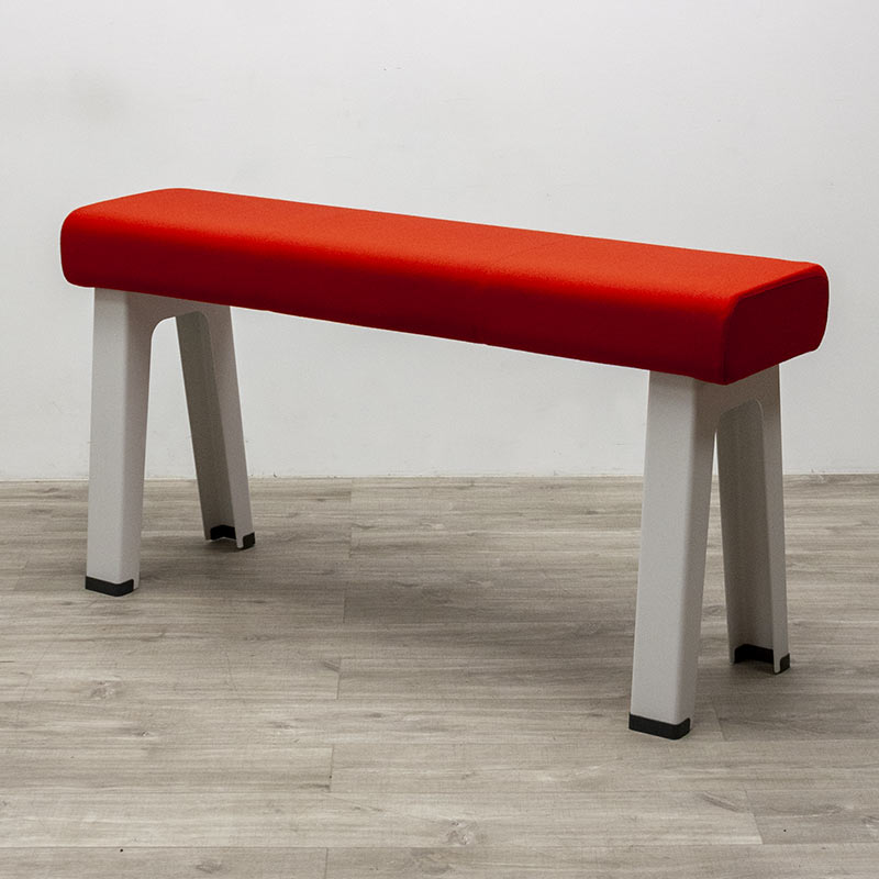 Steelcase B-Free Red Sit-Stand Bench