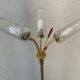 Vintage brass floor lamp with 3 lights, 1960s