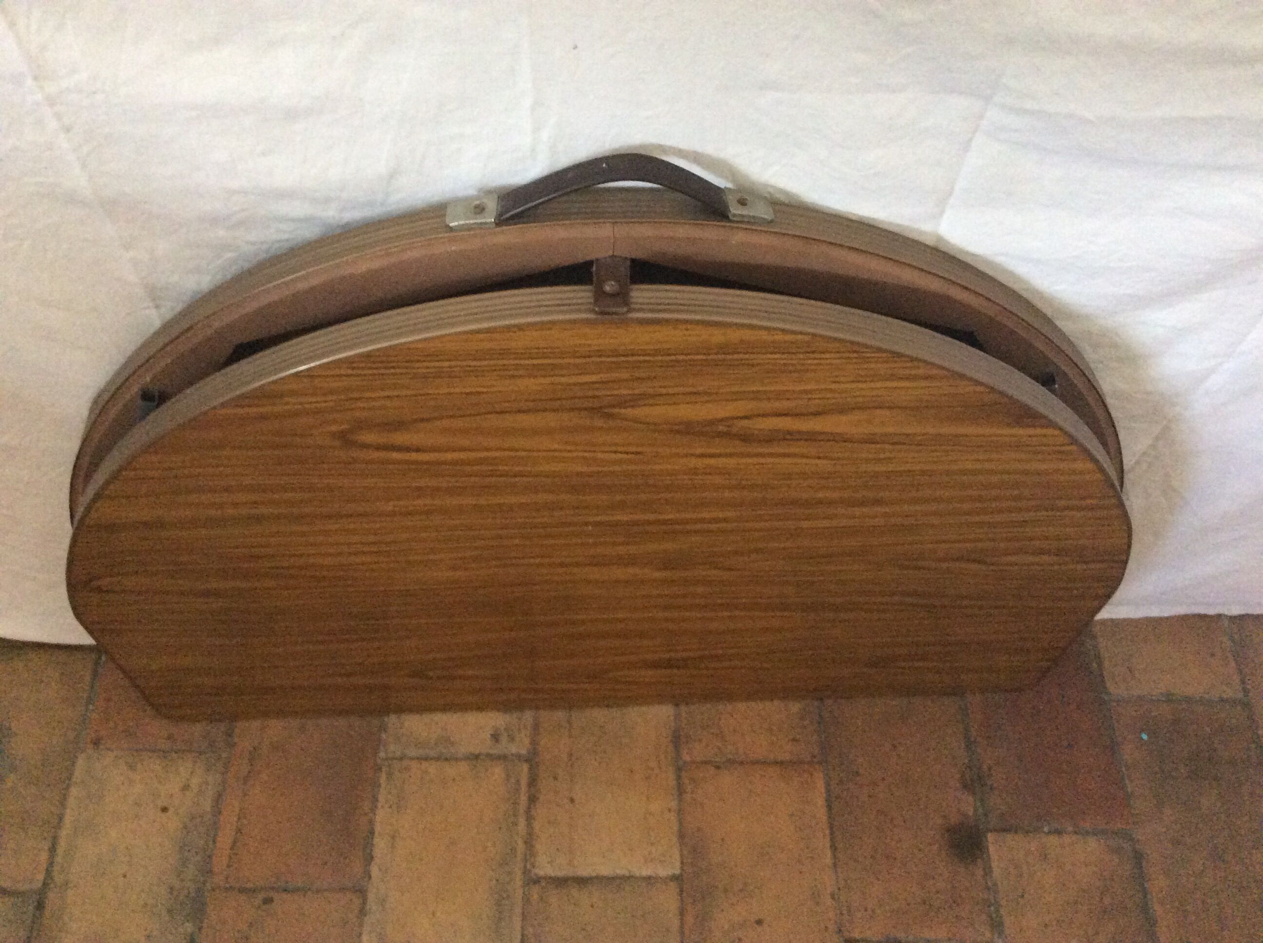 Vintage oval camping table