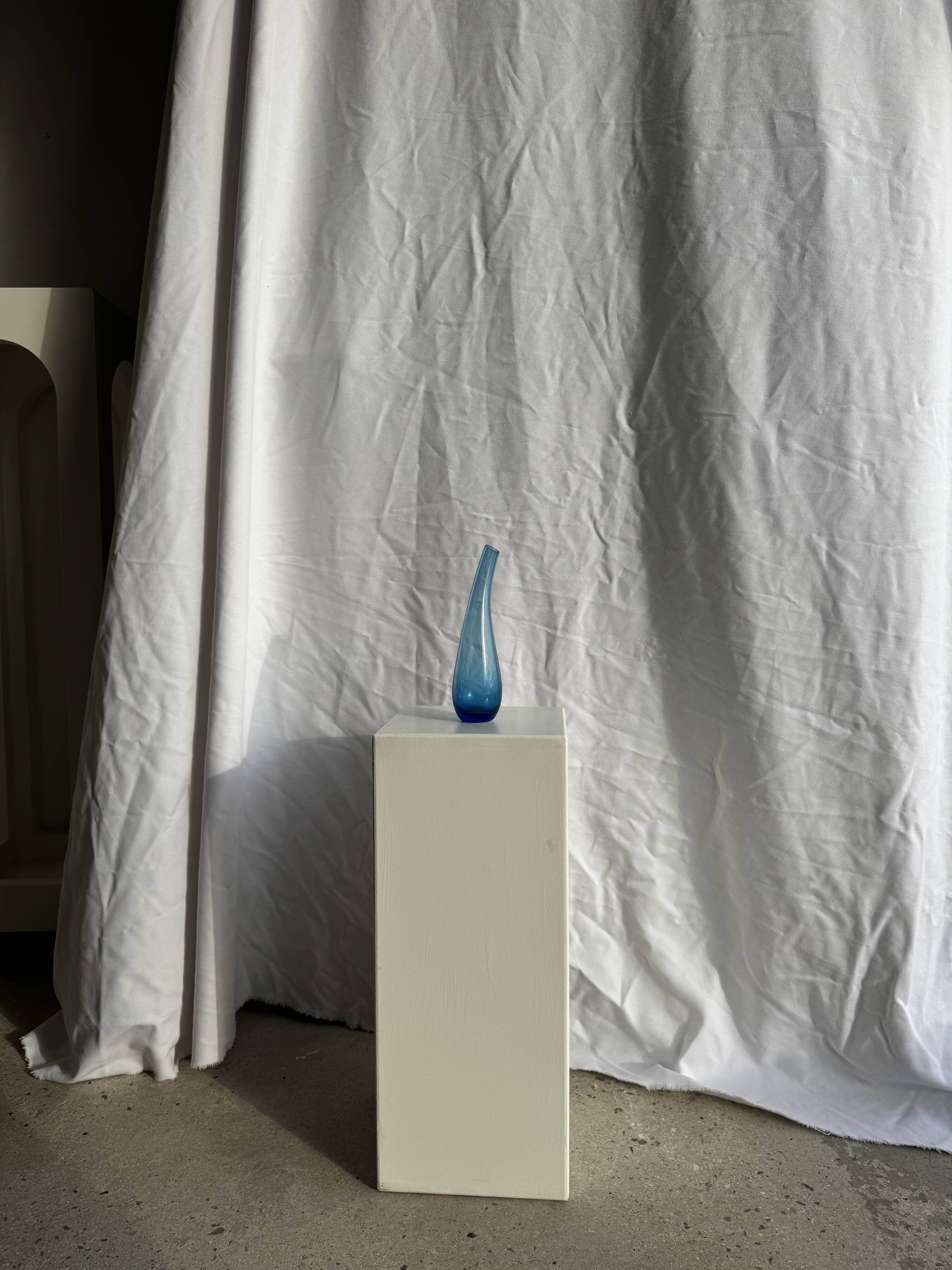 Blue soliflore vase H25 D7