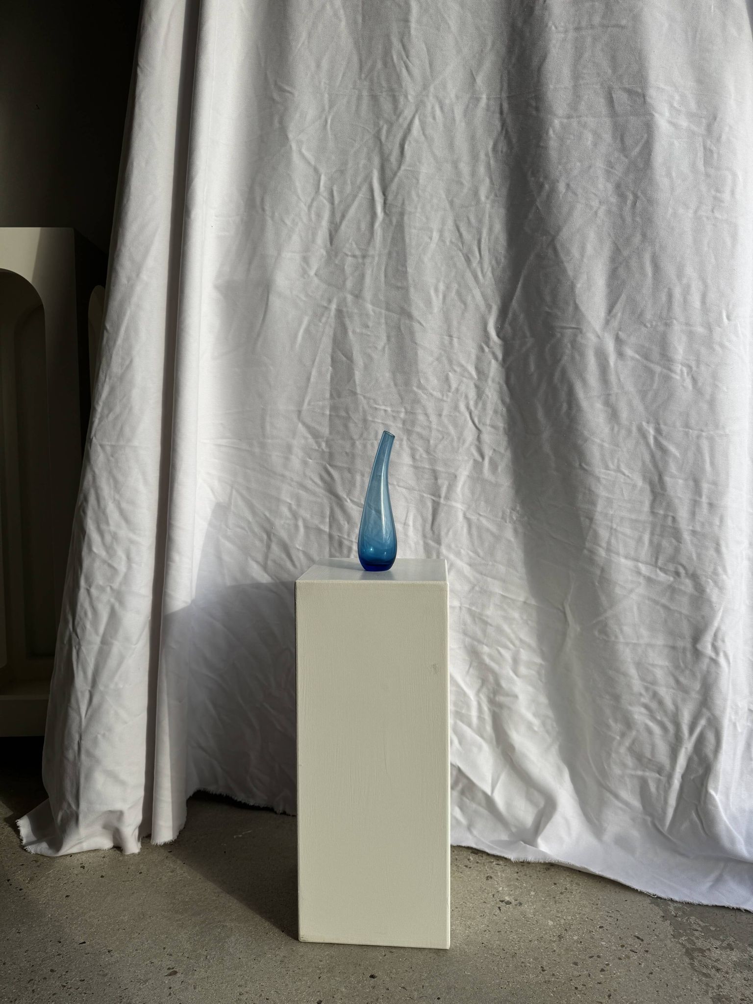 Blue soliflore vase H25 D7