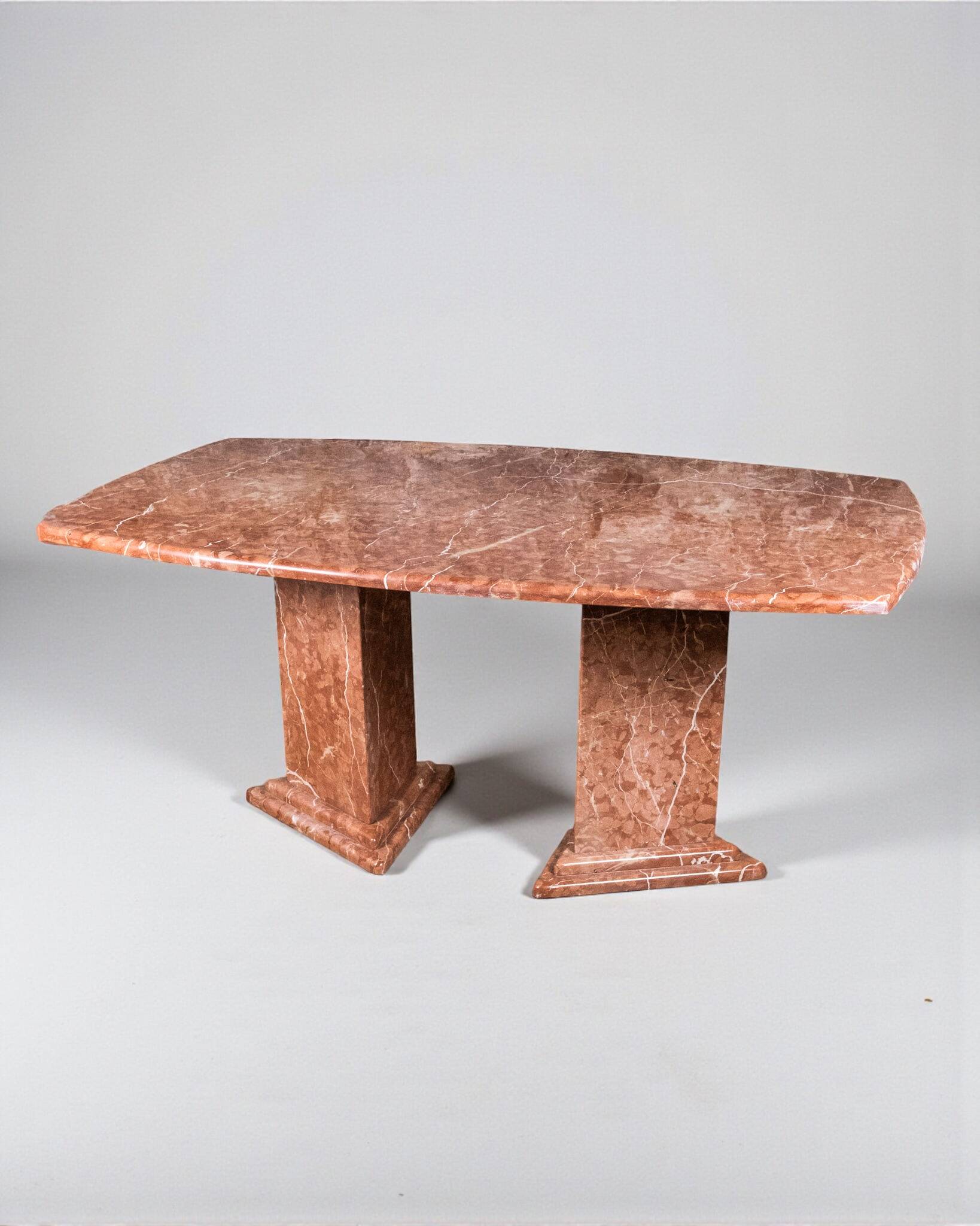 Sculptural marble table, France, 1980s