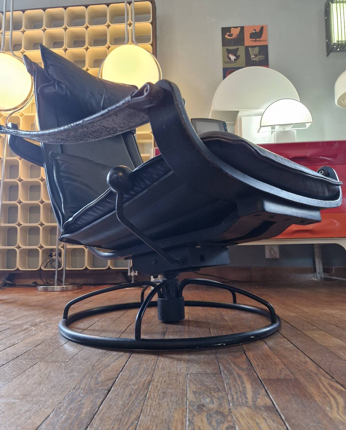 Siesta lounge leather 1970 ake fribytter by nelo mobler suede