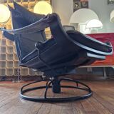 Siesta lounge leather 1970 ake fribytter by nelo mobler suede