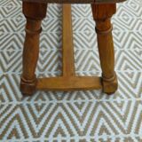 Antique walnut wood bench