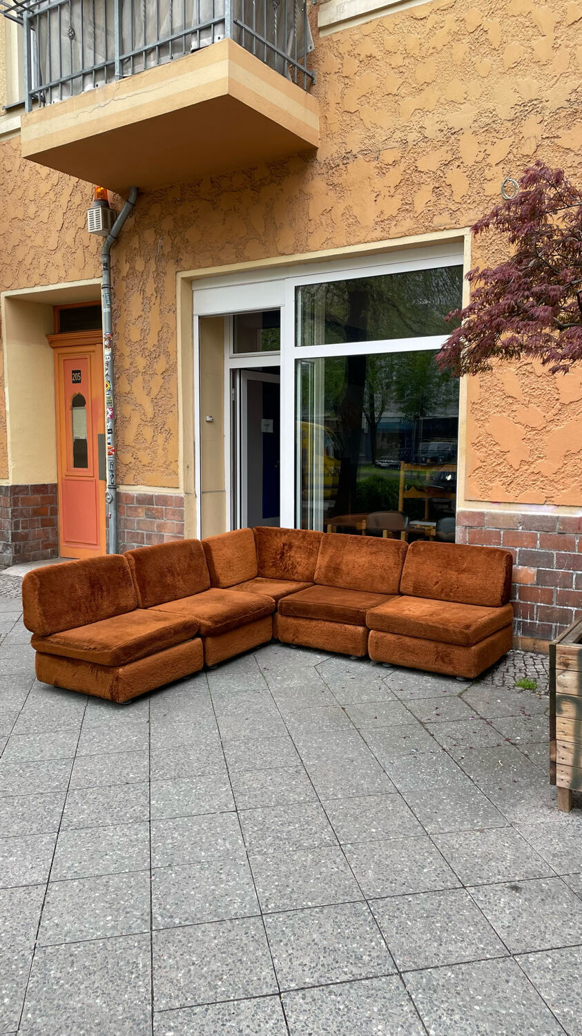 Vintage sofa from the 70s modular composed of 5 seats