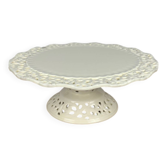 Ceramic cake stand with lace effect, 1980/90