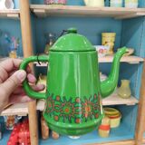 Green enamelled coffee maker