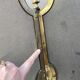 19th century fireplace fire guard by Bouhon Frères in bronze, French spark guard 1880
