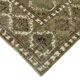 Handmade turkish decorative 1980s 300 cm x 398 cm beige wool carpet