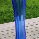 Grand vase bleu en cristal