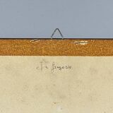 Italian artist, Venice Canal, original oil painting, 1960s, framed.