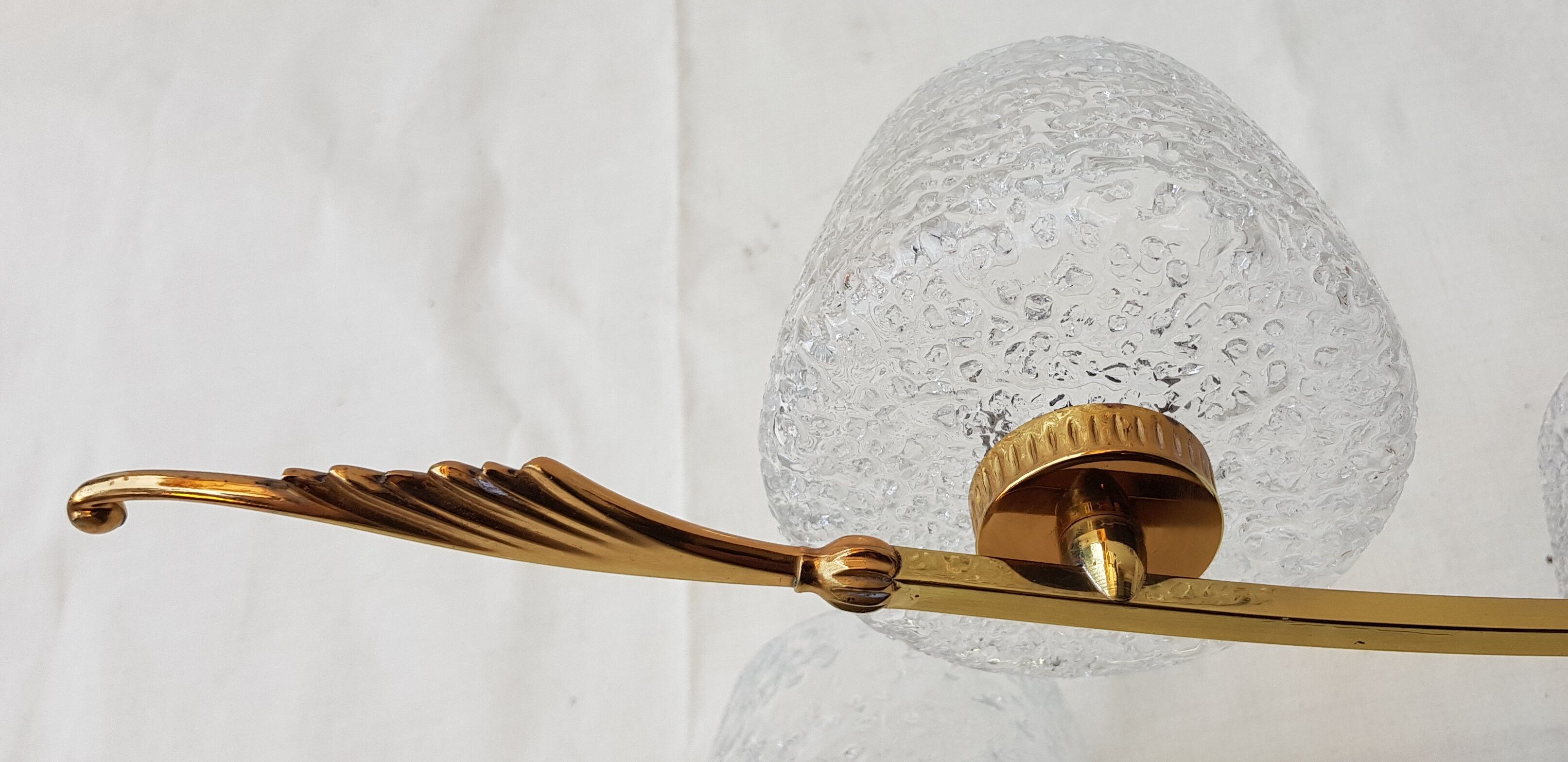 Large brass chandelier