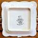 9 old square plates for cake, dessert, and aperitif from Longwy Moustier.
