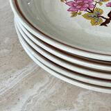 5 Gien dessert plates