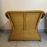 Banc coffre en rotin