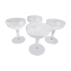 Set de 4 coupes à champagne vintage en verre meulé