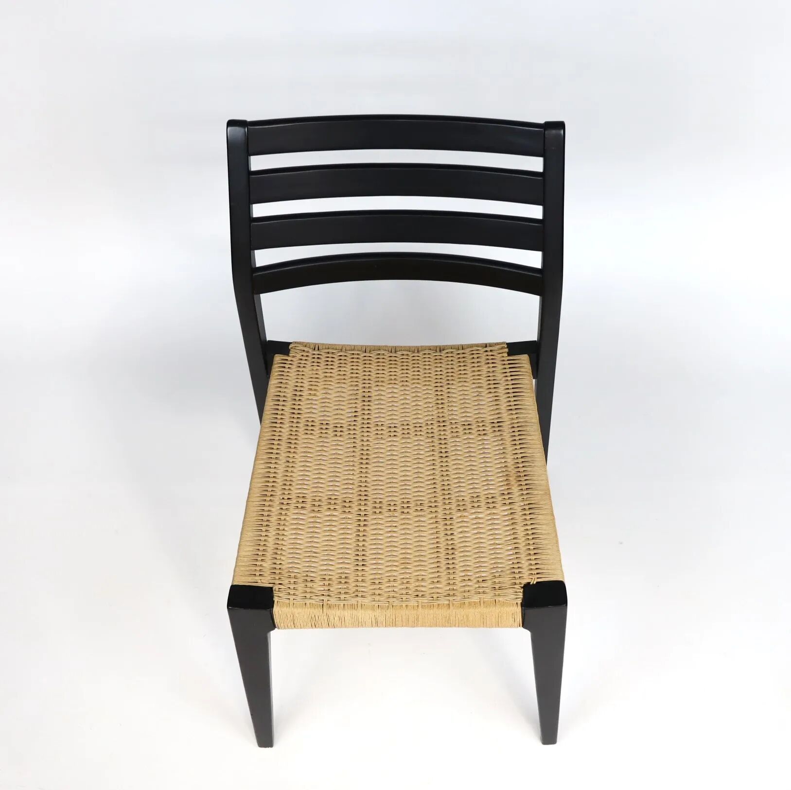 Scandinavian wooden and rope chairs