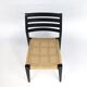 Scandinavian wooden and rope chairs