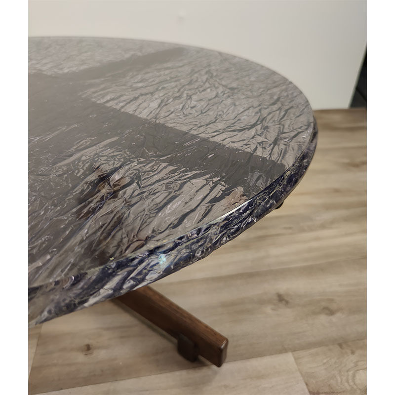 Vintage coffee table in resin and rosewood around 1960