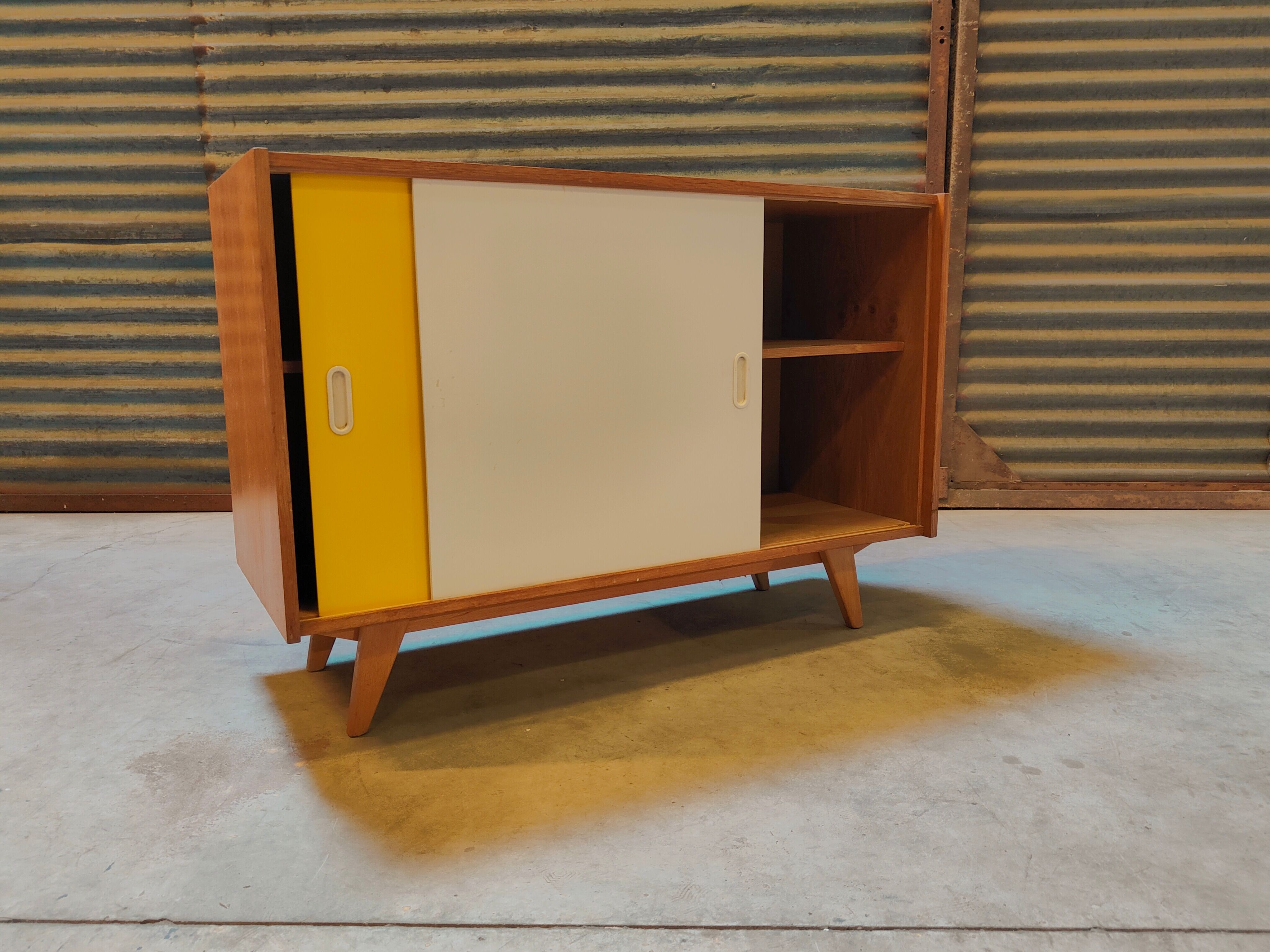 Buffet U 452 Yellow by Jiri Jiroutek for Interier Praha 1960