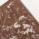 Solid wood bedside table, pink marble