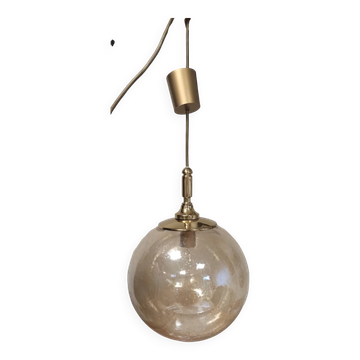 Supension sphere en verre fumé