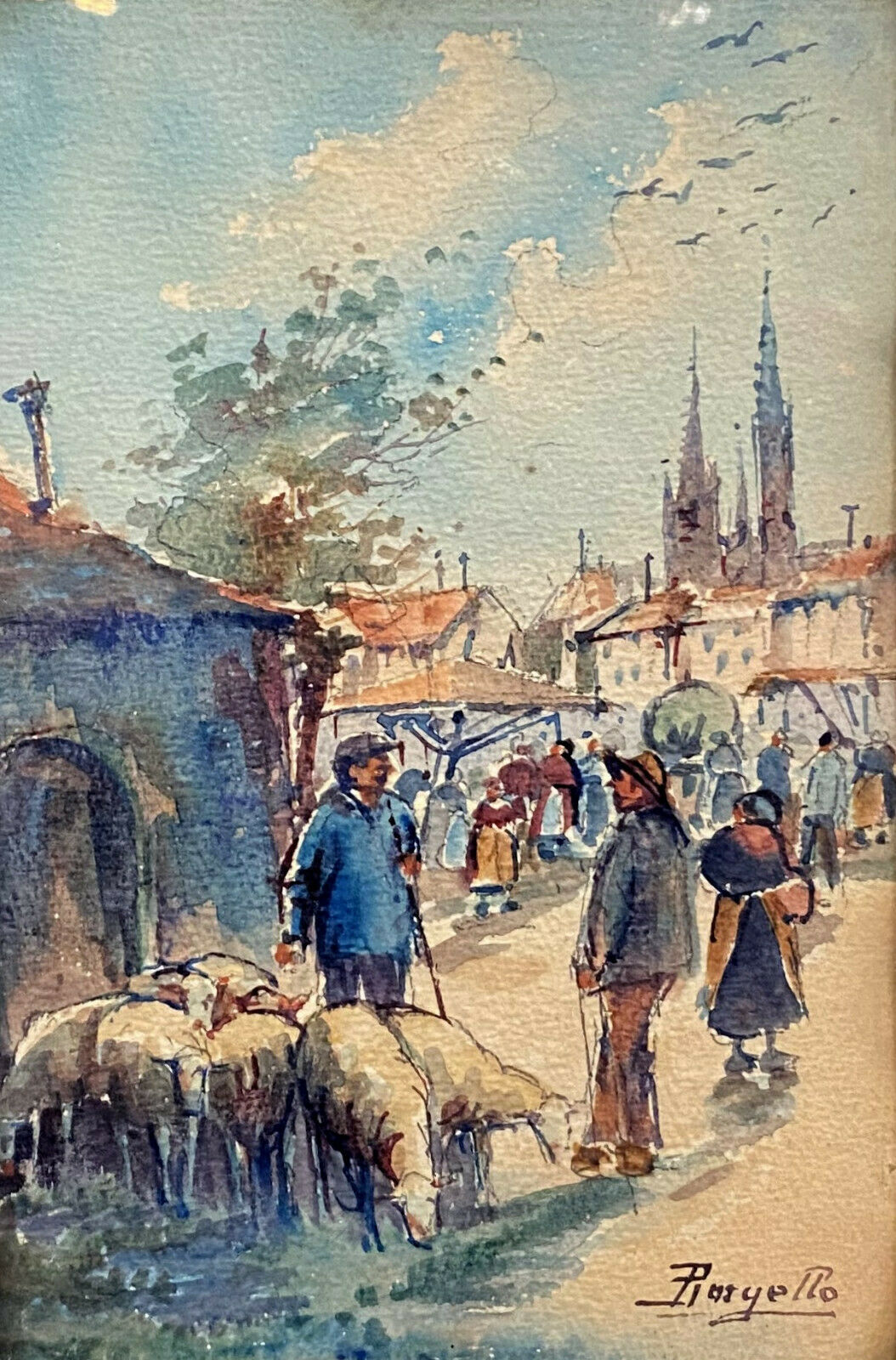 Watercolor, 1900s